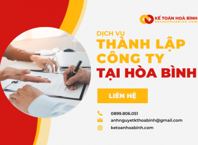 Thành lập công ty tại Hòa Bình